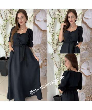 Vestido Mirella Preto